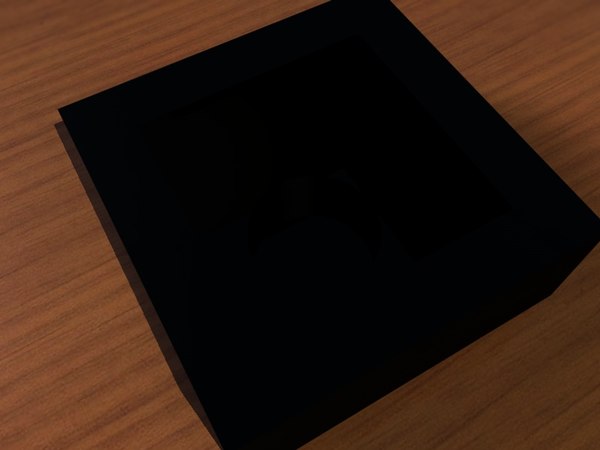lego brick 3ds - Lego brick 1x1x0,3 black.3ds by David Croucher